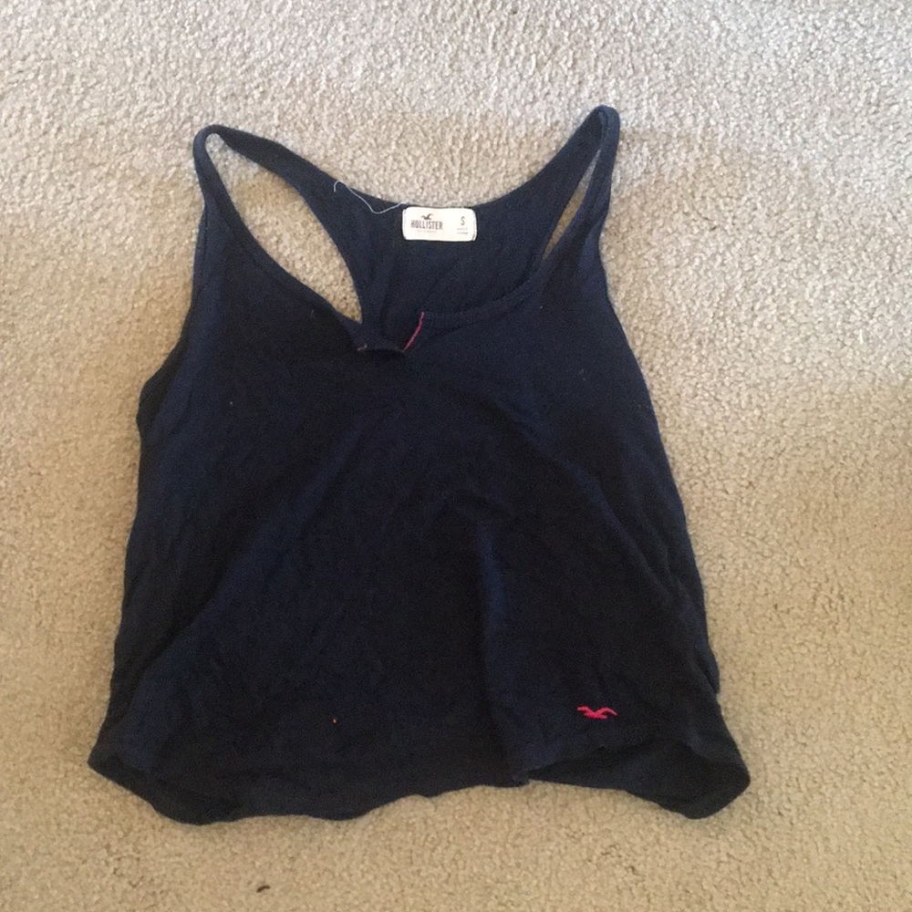 Navy blue hollister tanktop